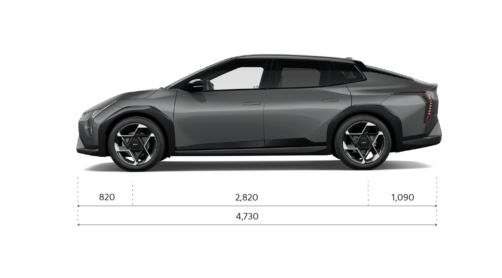 Kia EV4 Fastback GT-Line, Seitenansicht