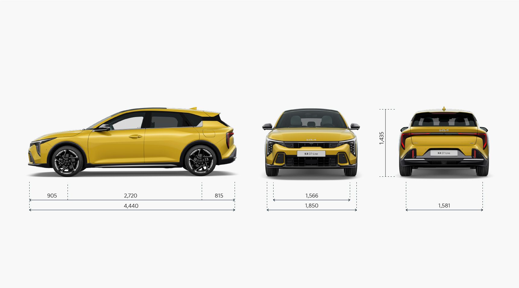 Kia EV4 Dimensions - all